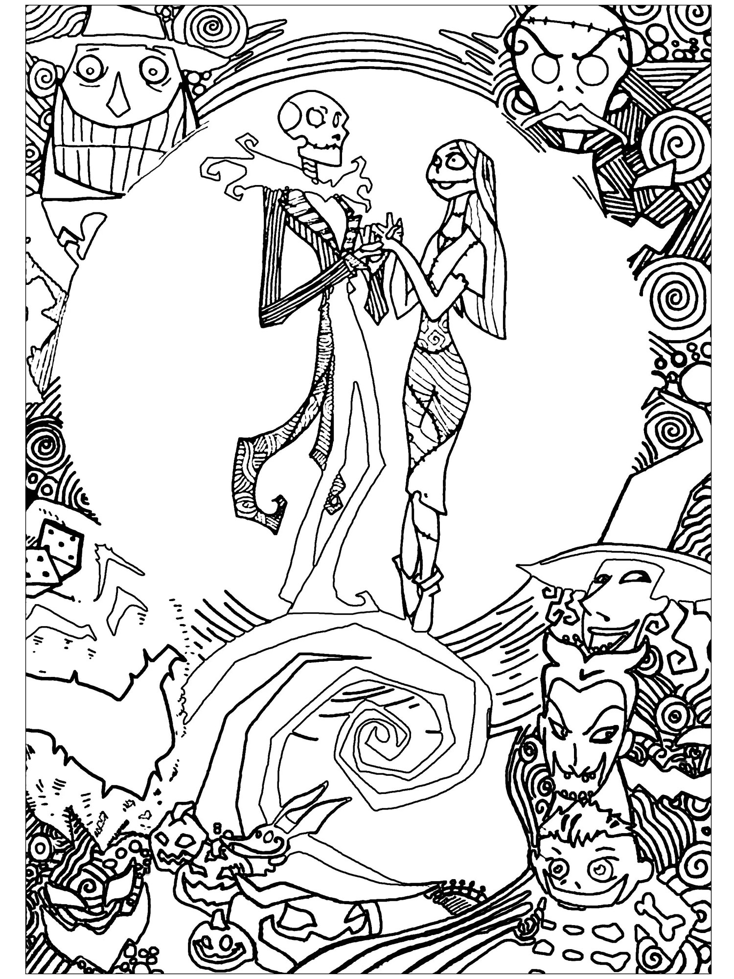 Nightmare Before Christmas 9 coloring page