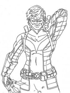 Nightwing 2 coloring page