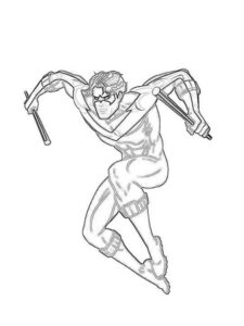 Nightwing 3 coloring page