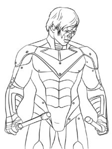 Nightwing 8 coloring page
