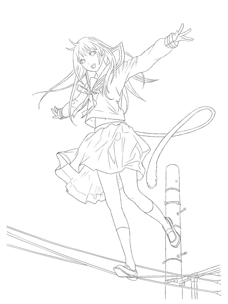 Noragami 2 coloring page