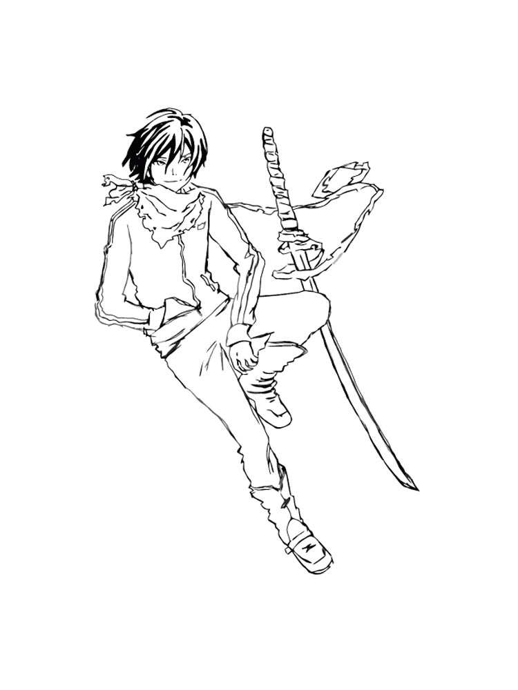 Noragami 5 coloring page