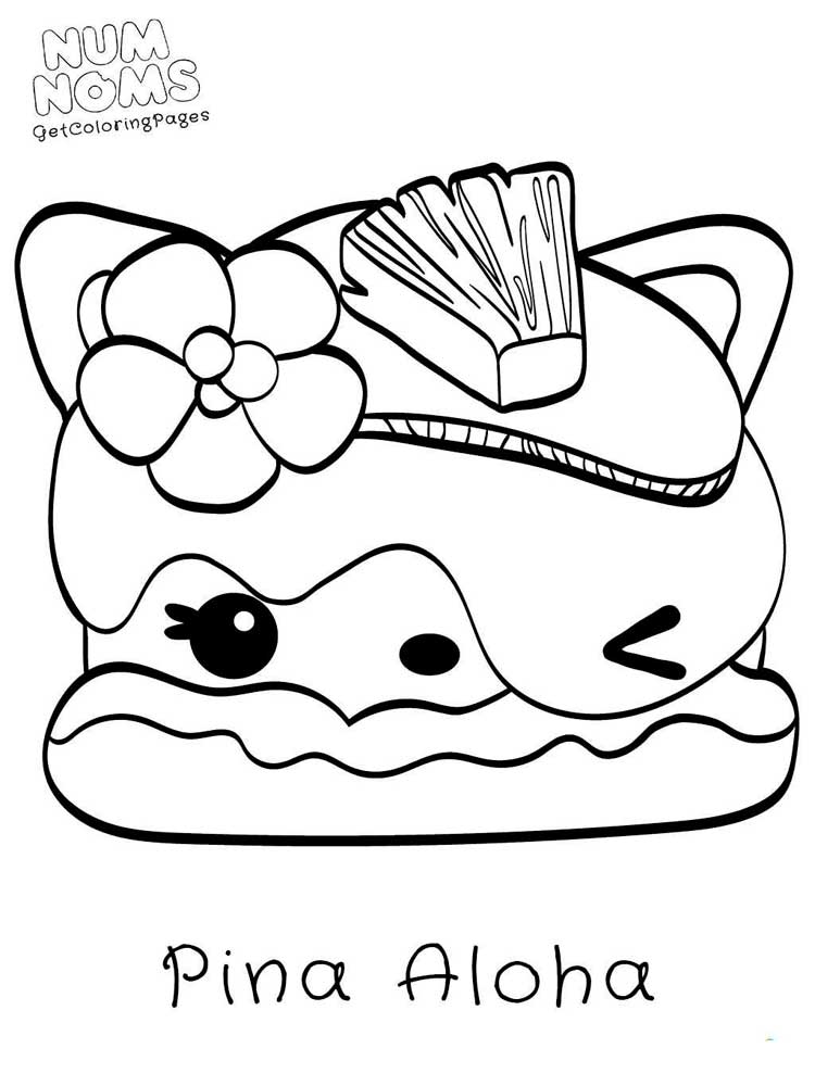Pina Aloha coloring page