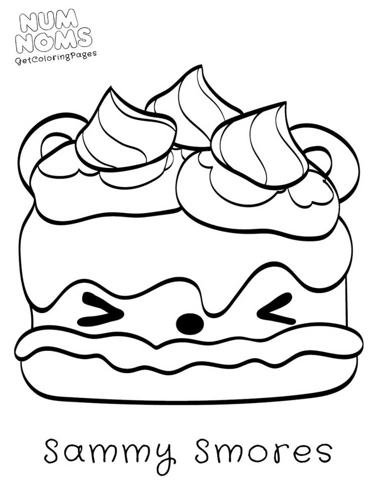 Sammy Smores coloring page
