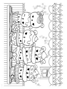 Num Noms Characters coloring page