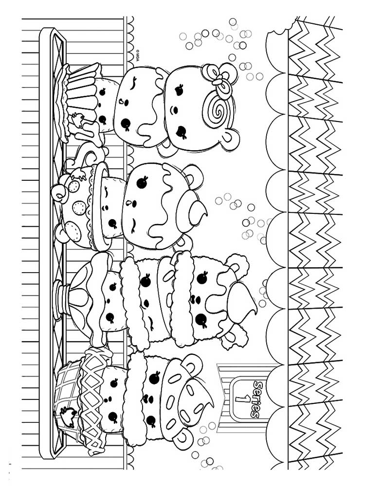 Num Noms Characters coloring page