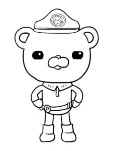 Captain Barnacles coloring page