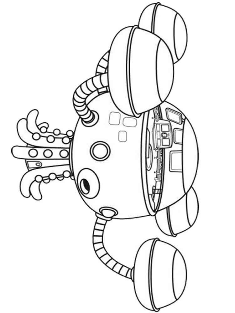 Octopod coloring page