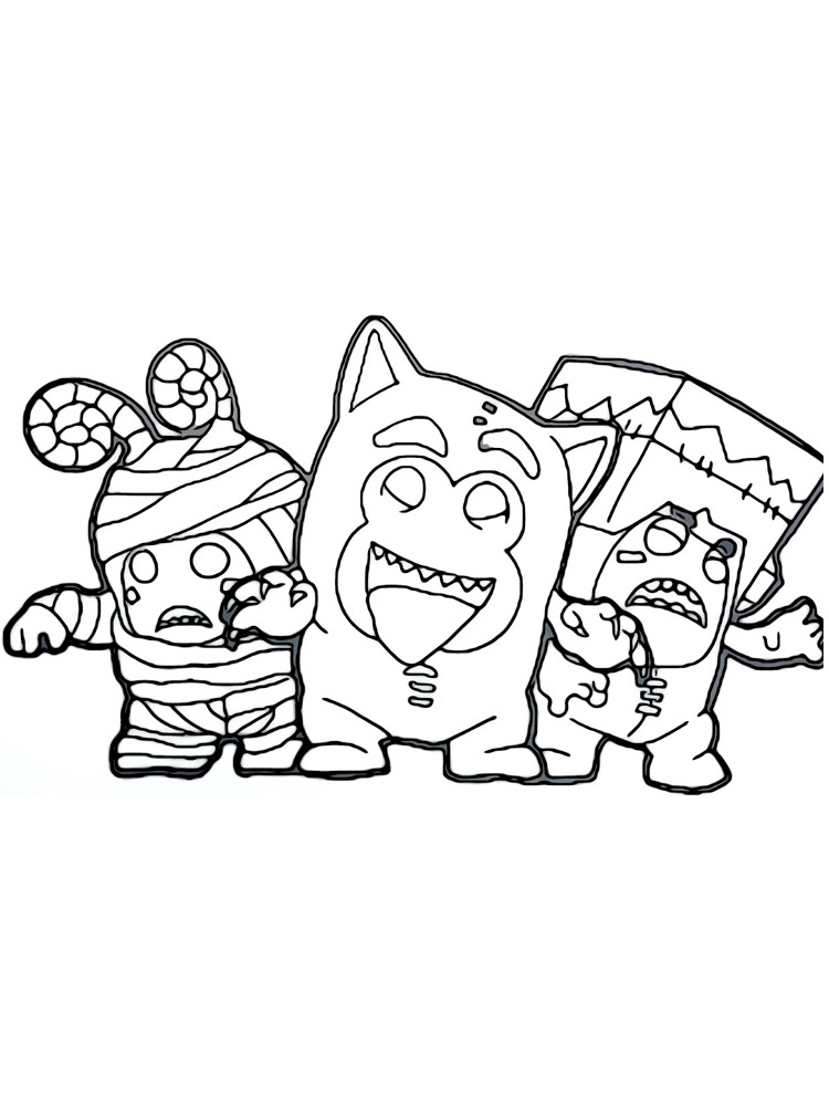 Oddbods 11 coloring page