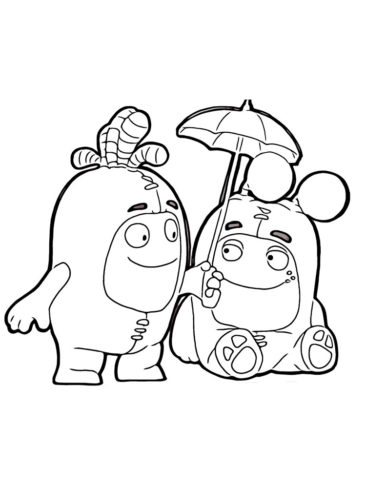 Slick and Bubbles coloring page