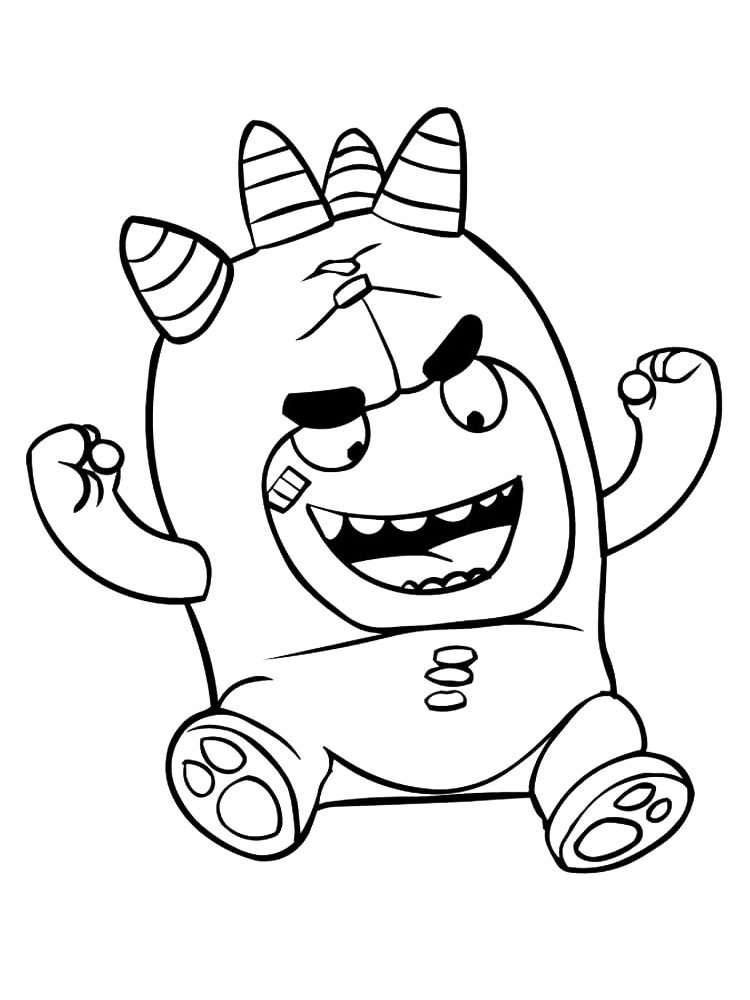 Fuse Oddbods coloring page