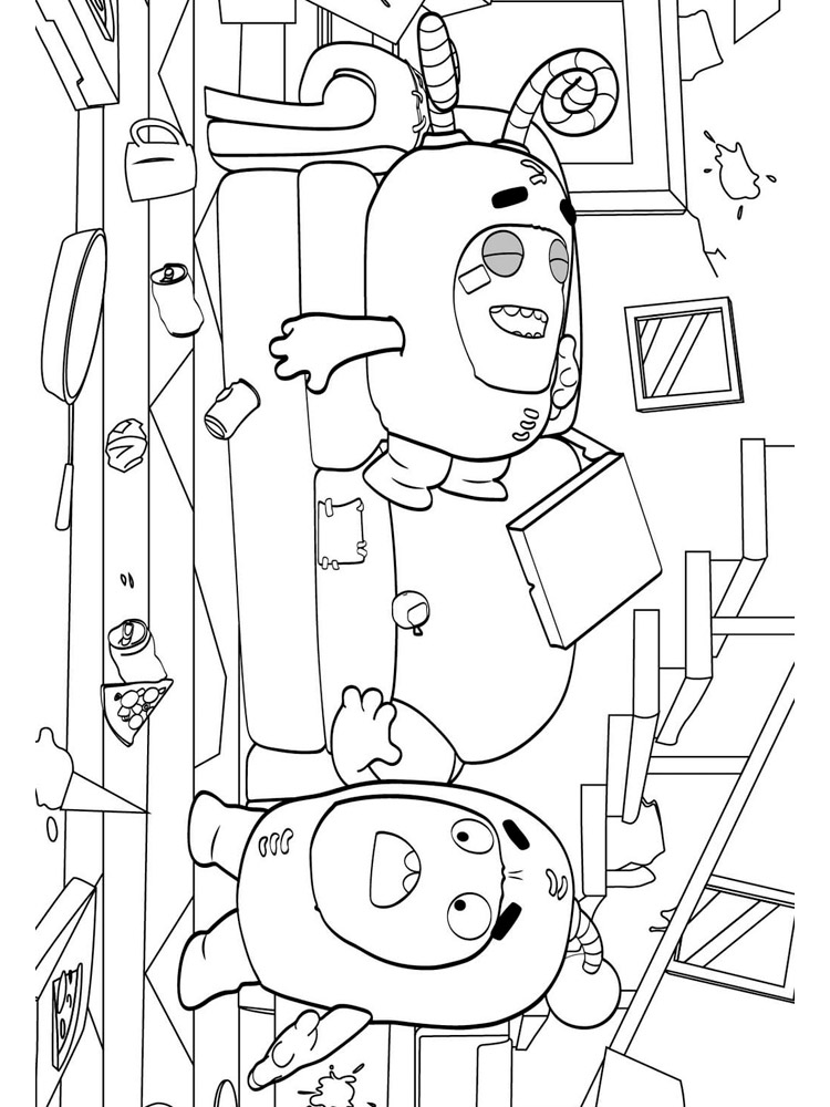 Oddbods 29 coloring page