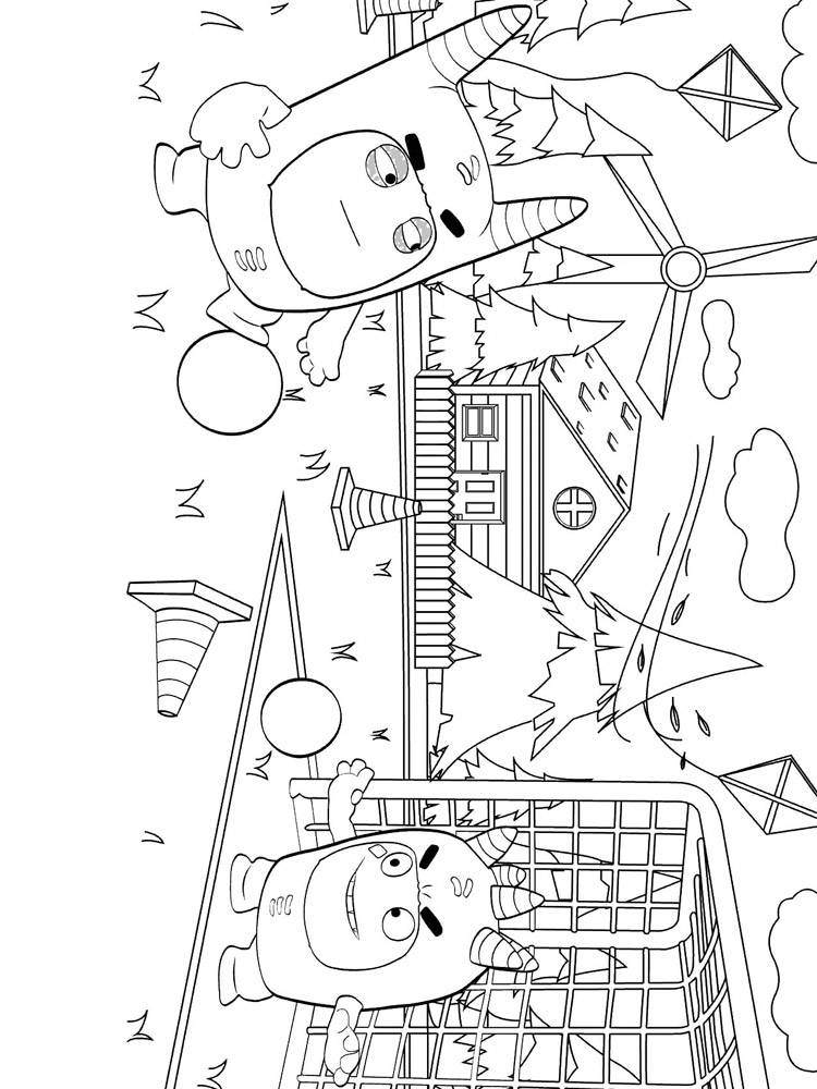 Oddbods 31 coloring page
