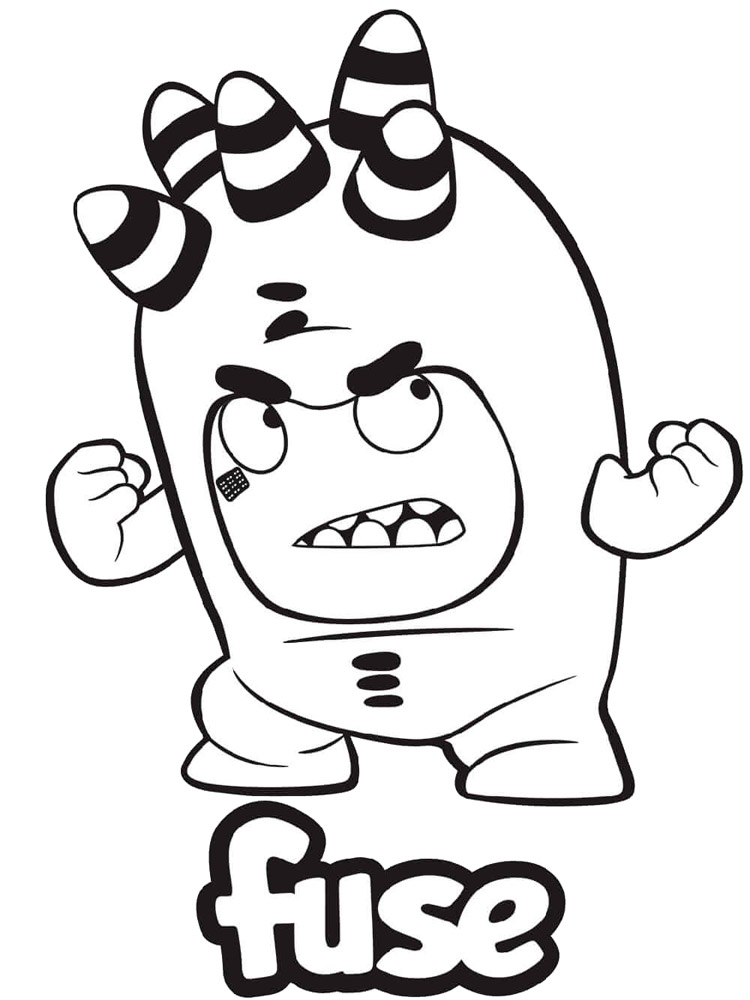 Angry Fuse coloring page