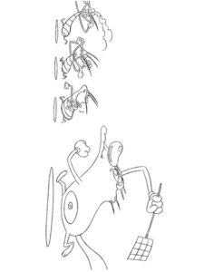 Oggy and the Cockroaches 2 coloring page