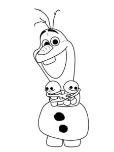 Olaf 1 coloring page
