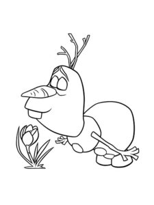 Olaf 10 coloring page