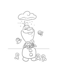 Olaf 11 coloring page