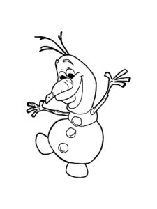 Olaf 12 coloring page