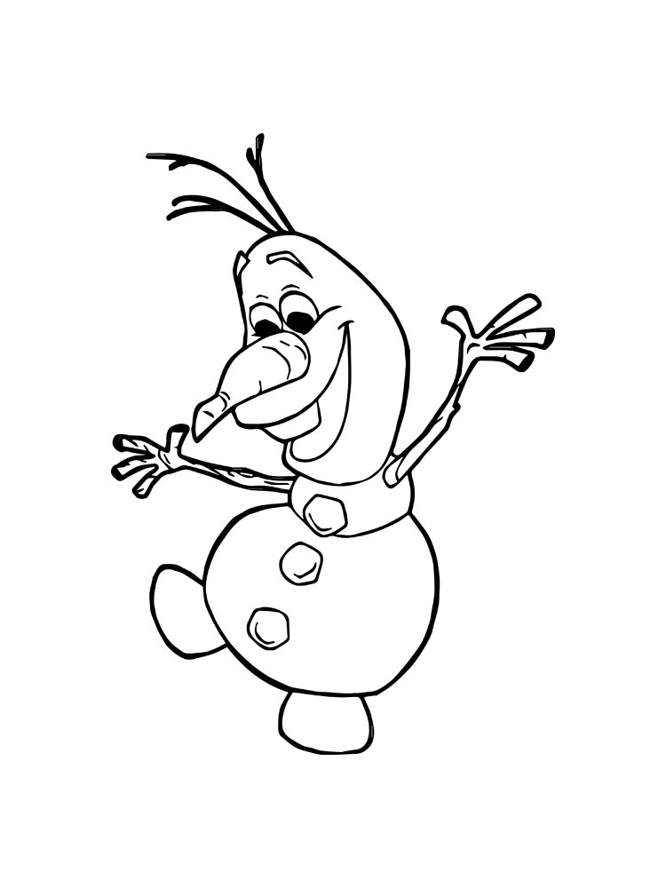 Olaf 12 coloring page