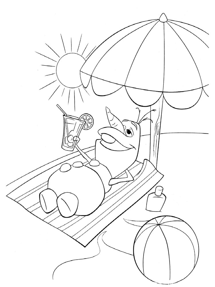 Olaf 13 coloring page