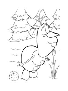 Olaf 14 coloring page
