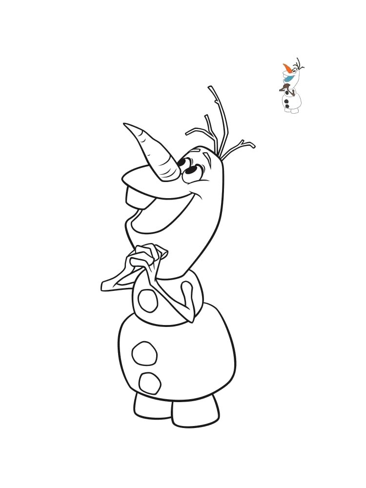 Olaf 15 coloring page