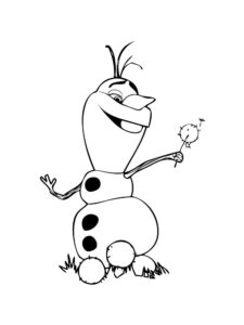 Olaf 17 coloring page