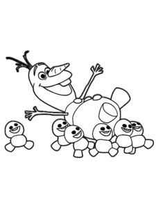 Olaf 19 coloring page