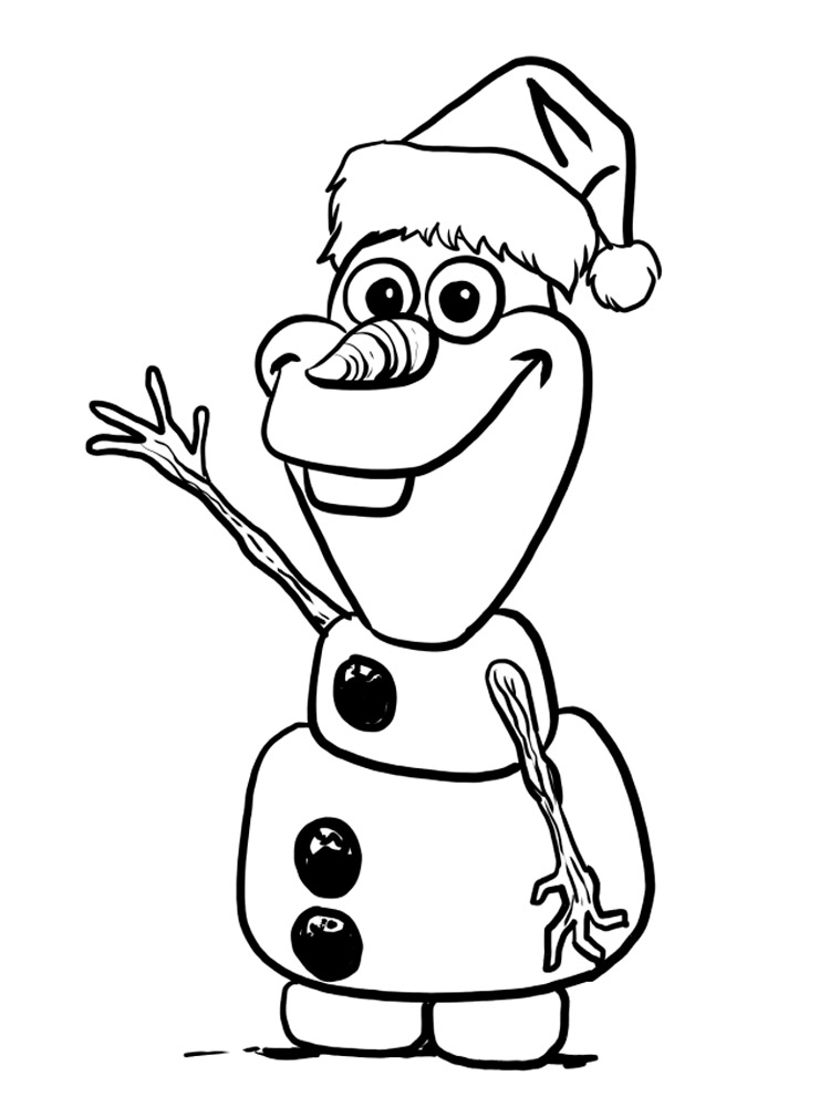 Olaf 2 coloring page