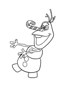 Olaf 20 coloring page