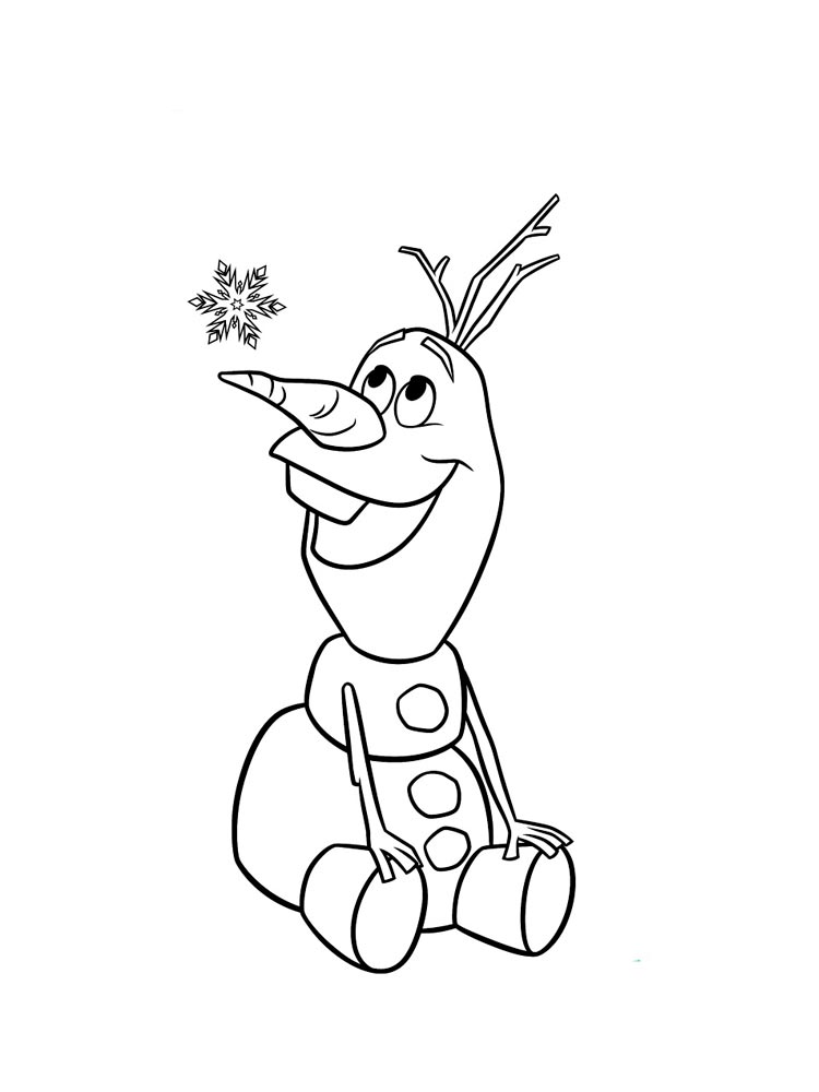Olaf 22 coloring page