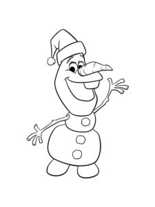 Olaf 23 coloring page