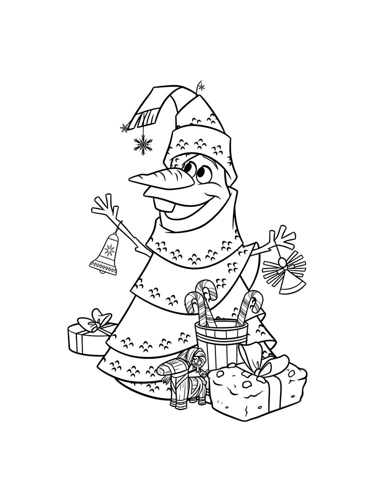 Olaf 24 coloring page