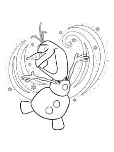 Olaf 25 coloring page