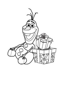 Olaf 26 coloring page