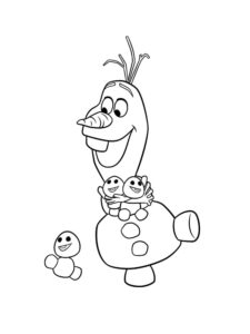 Olaf 27 coloring page