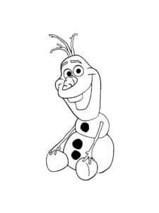 Olaf 28 coloring page