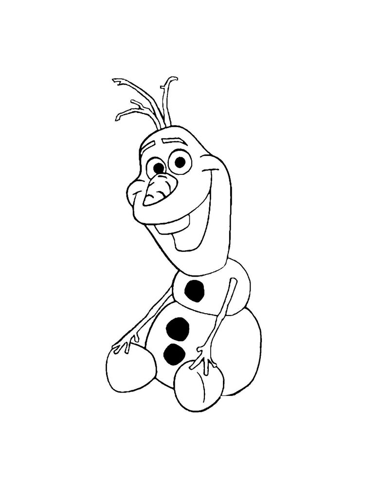 Olaf 28 coloring page