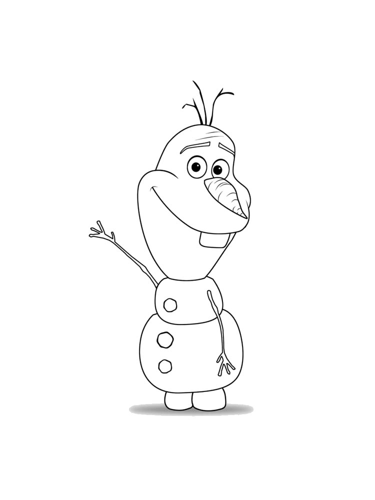 Olaf 30 coloring page