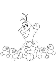 Olaf 31 coloring page