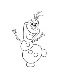 Olaf 32 coloring page