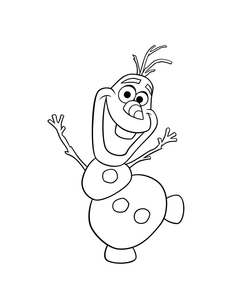 Olaf 32 coloring page