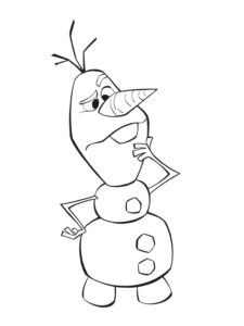 Olaf 4 coloring page