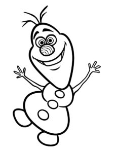 Olaf 5 coloring page