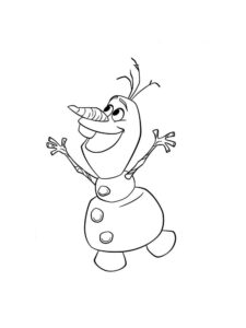 Olaf 7 coloring page
