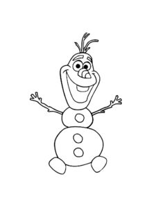 Olaf 8 coloring page