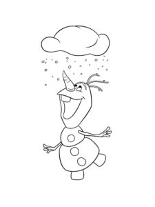 Olaf 9 coloring page