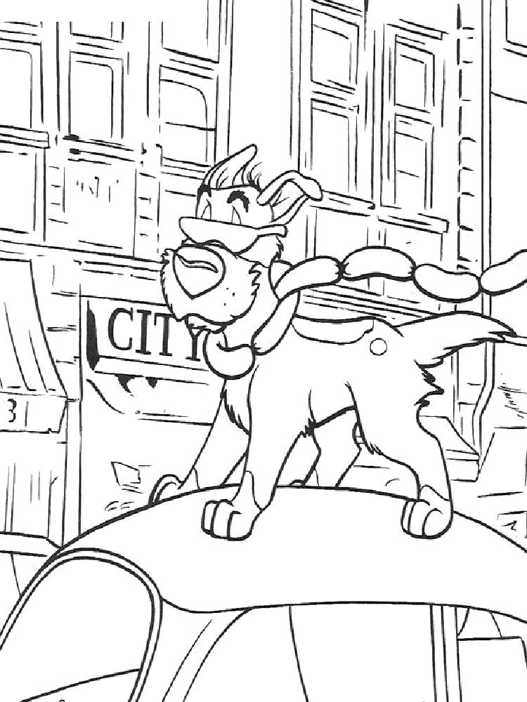 Oliver & Company 11 coloring page