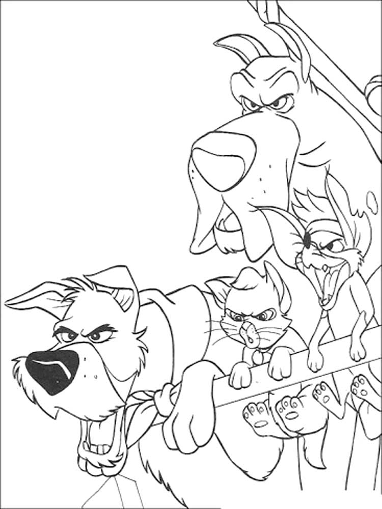 Oliver & Company 17 coloring page
